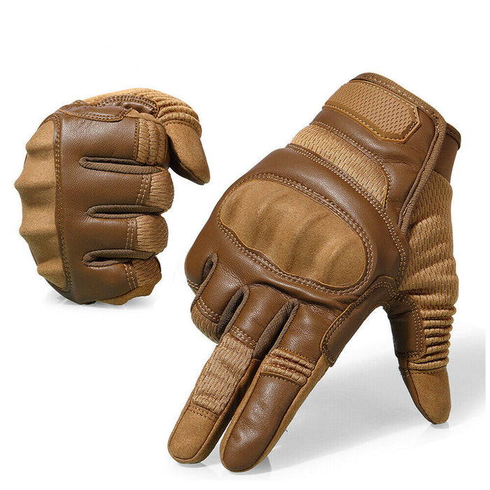 Touch Screen Motorcycle Leather Gloves