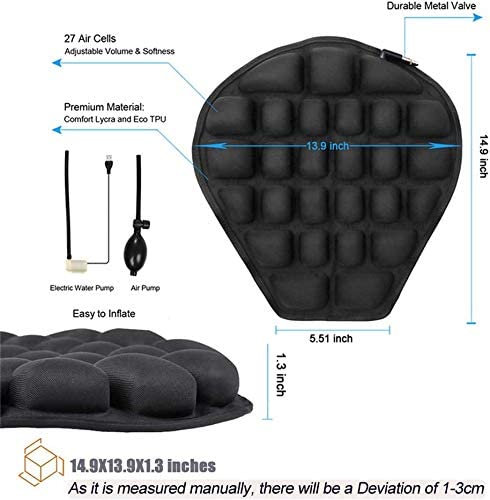 Water Fillable Motorcycle Seat Air Cushion