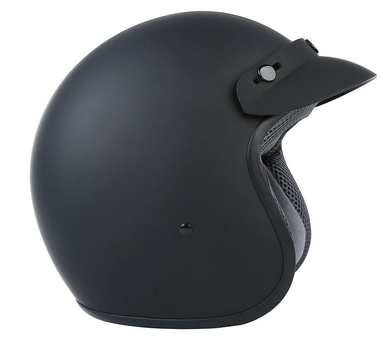 3/4 Retro Open Face DOT Motorcycle Helmet