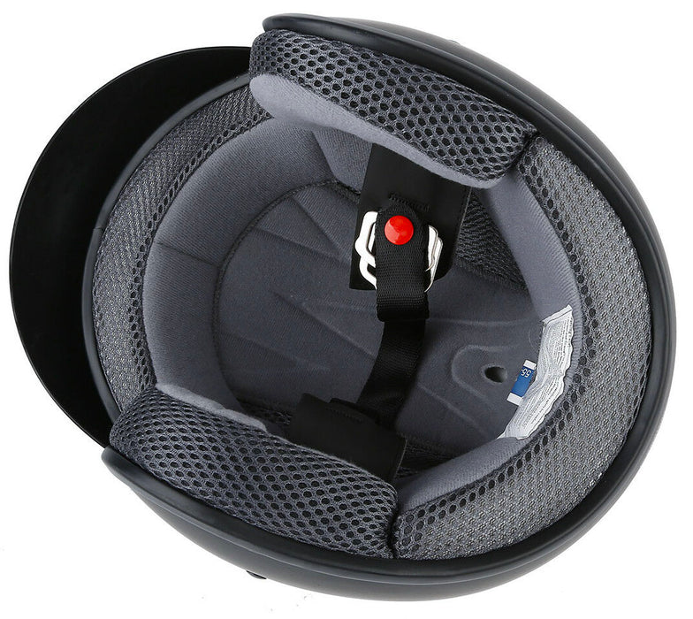 3/4 Retro Open Face DOT Motorcycle Helmet