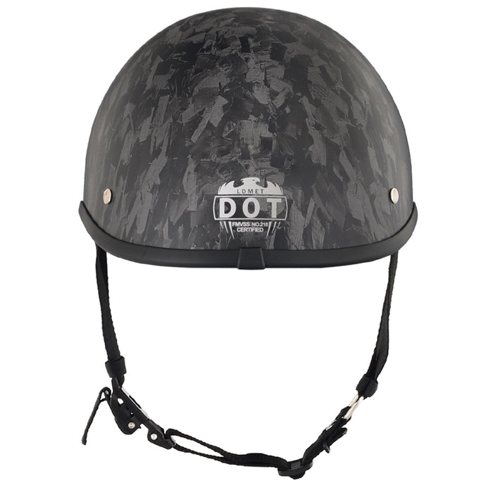 Smallest & Lightest DOT Polo Helmet – Forged Carbon Black