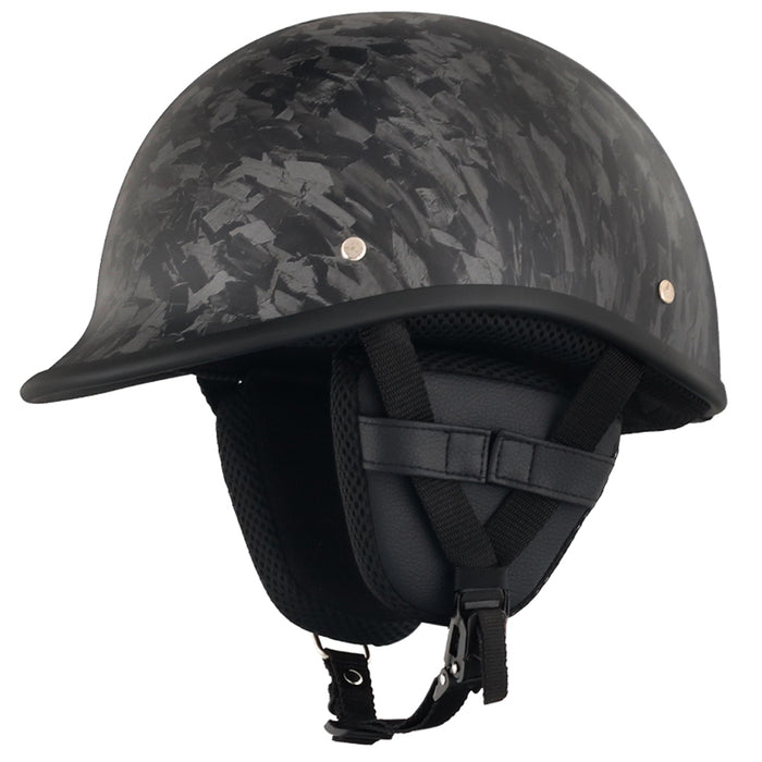 Smallest & Lightest DOT Polo Helmet – Forged Carbon Black