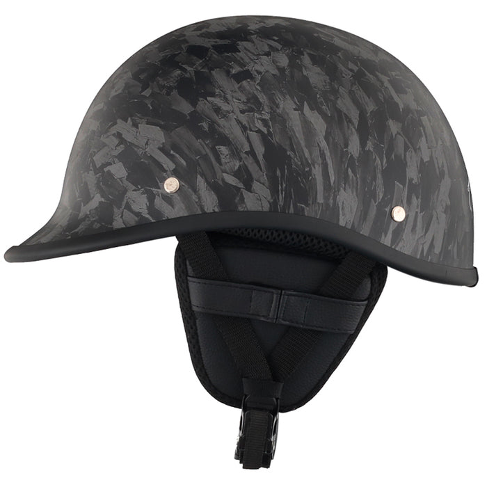 Smallest & Lightest DOT Polo Helmet – Forged Carbon Black
