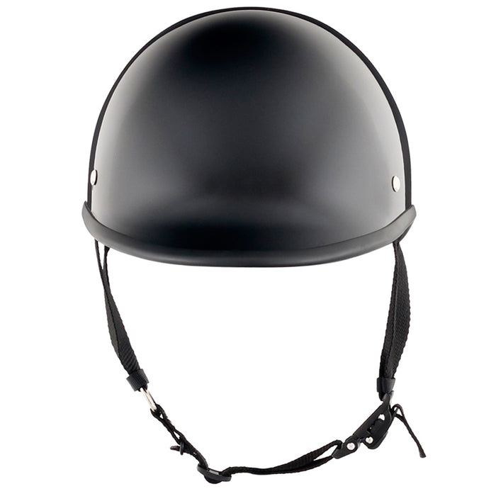 Gloss Black Low Profile DOT Polo Motorcycle Helmet