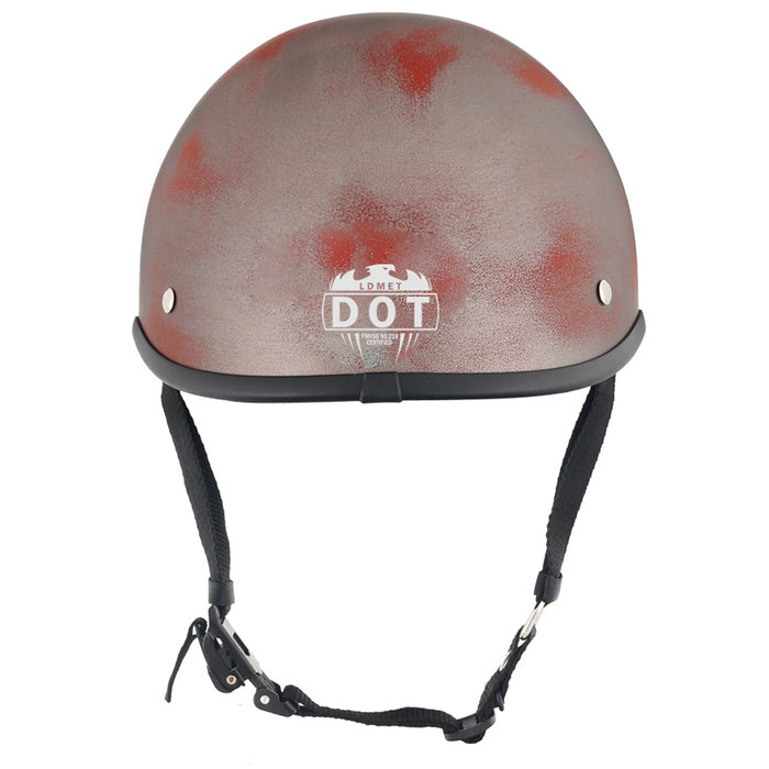 Smallest & Lightest DOT Polo Helmet – Rust Black