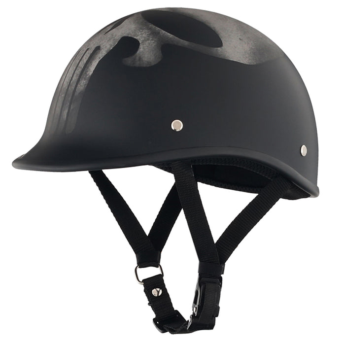 Smallest & Lightest DOT Polo Helmet – Punisher Style