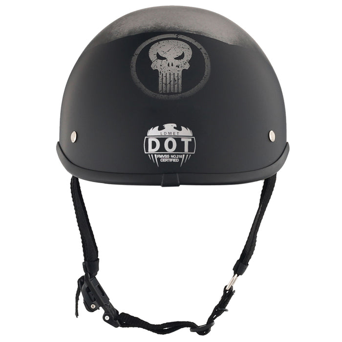 Smallest & Lightest DOT Polo Helmet – Punisher Style