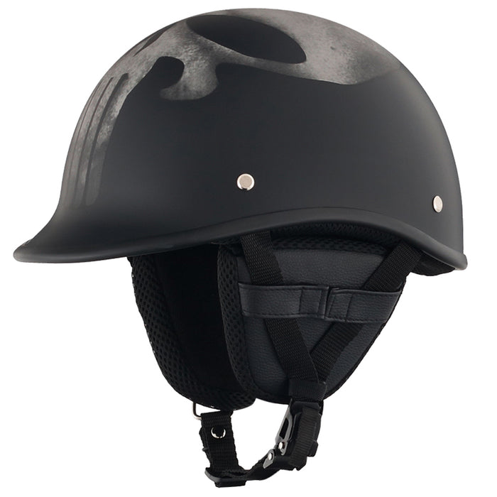 Smallest & Lightest DOT Polo Helmet – Punisher Style