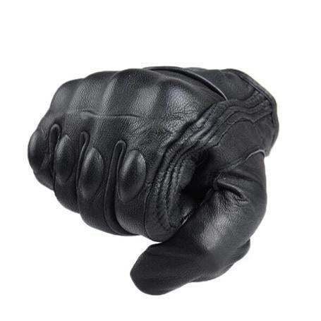 Non-Perforated Motorcycle Leather Gloves