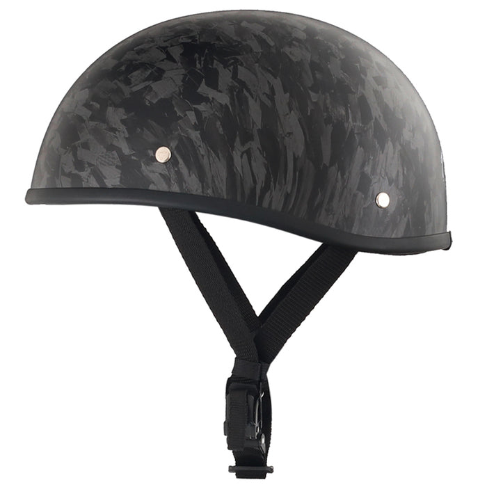 Smallest & Lightest DOT Beanie Helmet – Forged Carbon Black