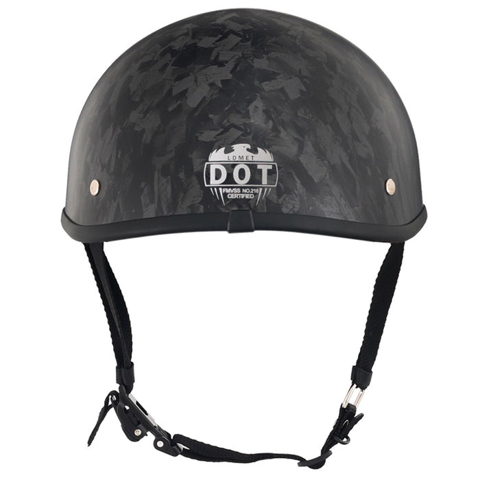 Smallest & Lightest DOT Beanie Helmet – Forged Carbon Black