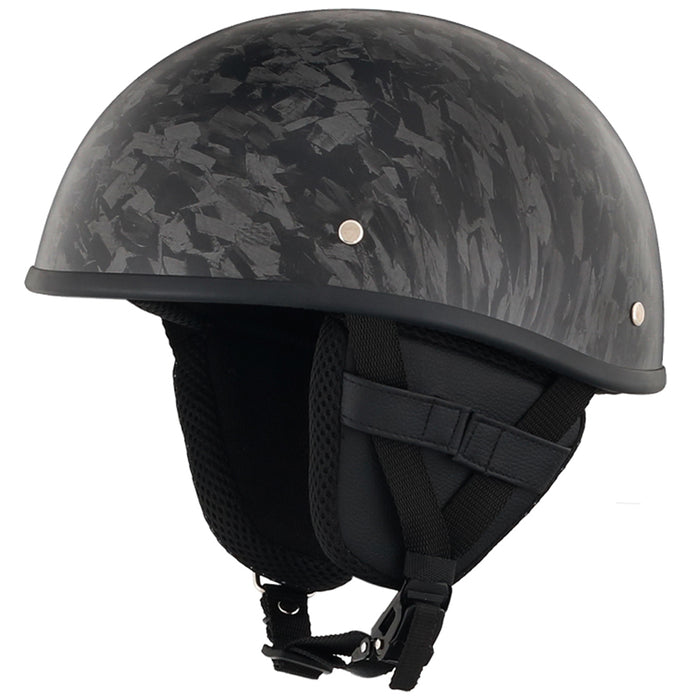 Smallest & Lightest DOT Beanie Helmet – Forged Carbon Black