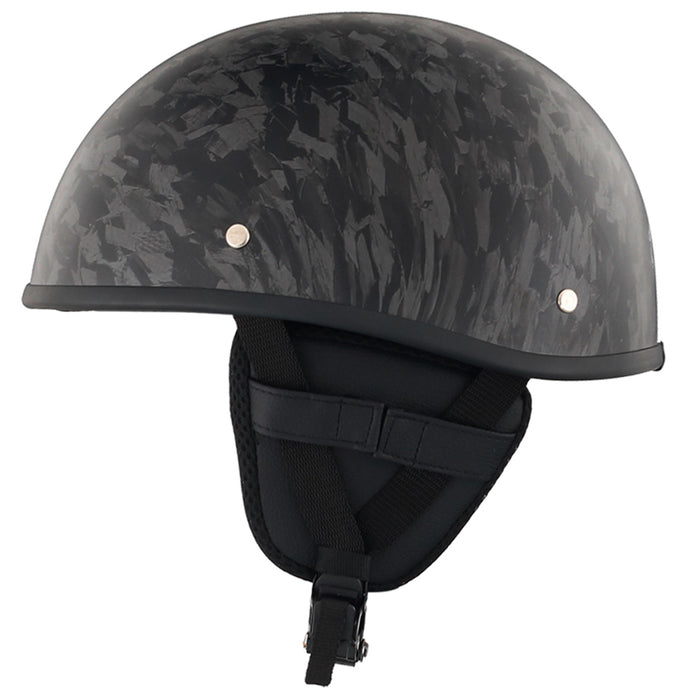 Smallest & Lightest DOT Beanie Helmet – Forged Carbon Black