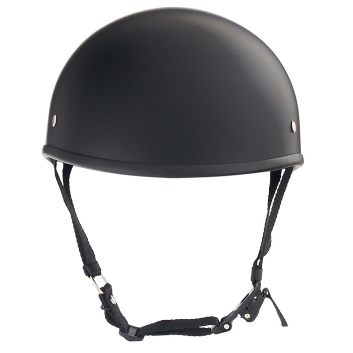 Matte Black Low Profile DOT Open Beanie Helmet