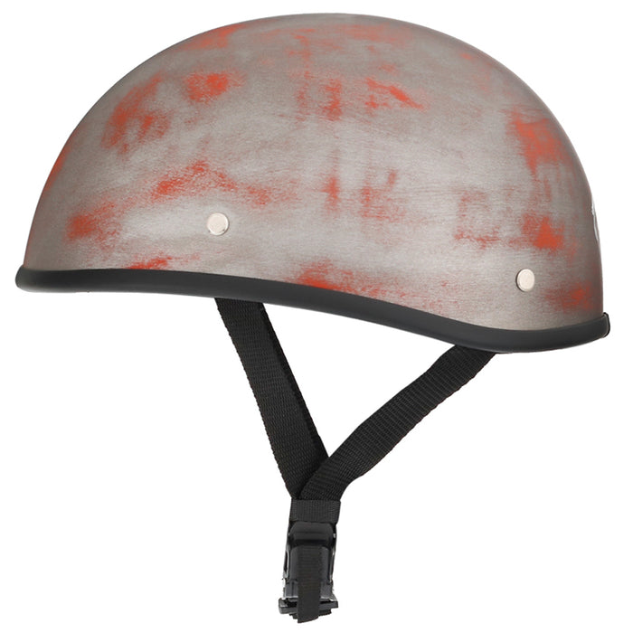 Smallest & Lightest DOT Beanie Helmet – Rust Black