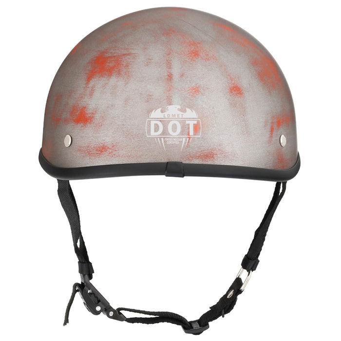 Smallest & Lightest DOT Beanie Helmet – Rust Black