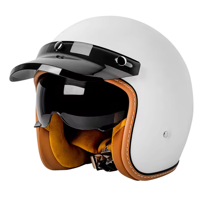 Vintage Open Face Helmet - DOT & ECE Approved