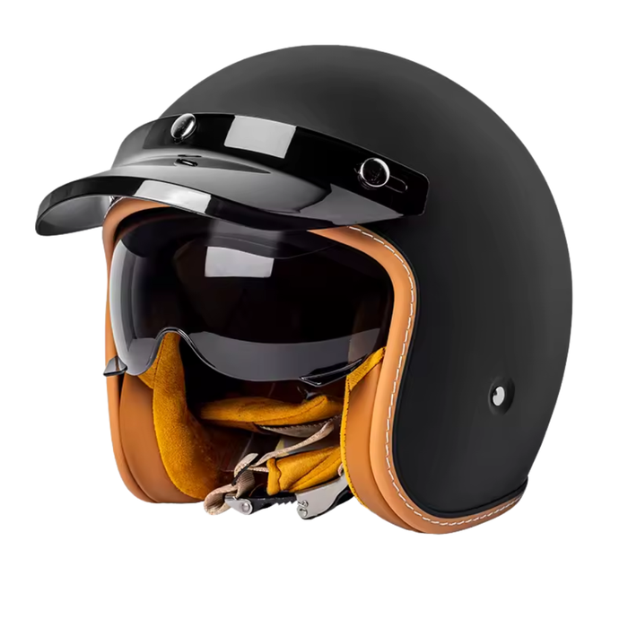 Vintage Open Face Helmet - DOT & ECE Approved