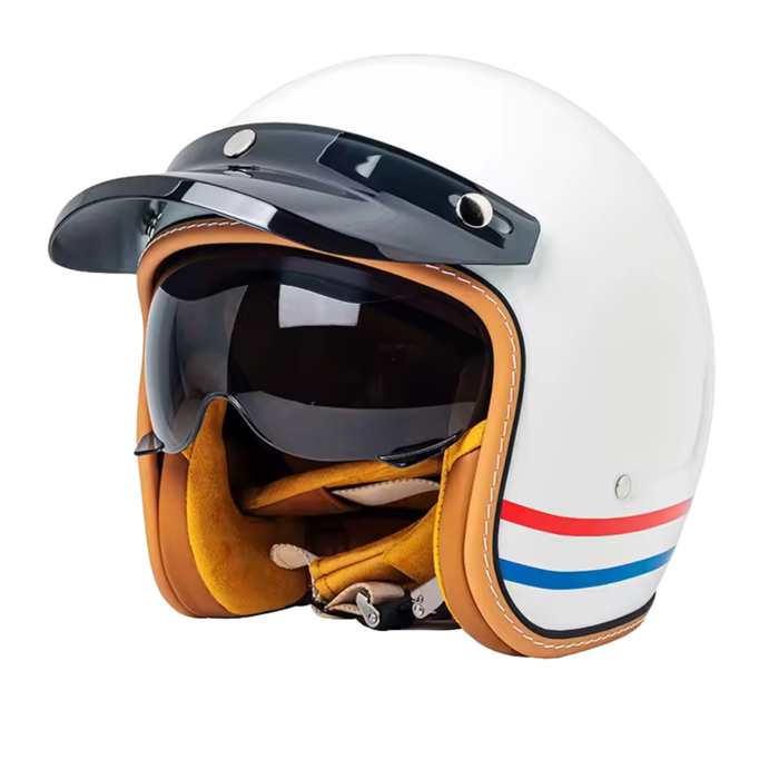 Vintage Open Face Helmet - DOT & ECE Approved