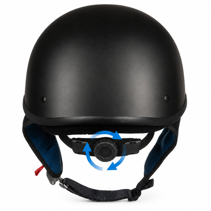 Vintage Half Helmet Open Face Sun Visor DOT Approved