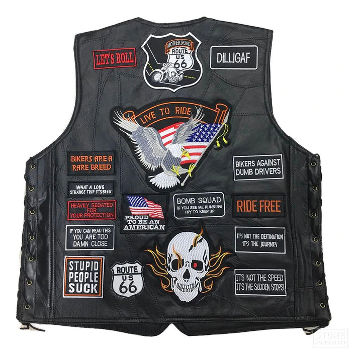 Biker Leather Vest