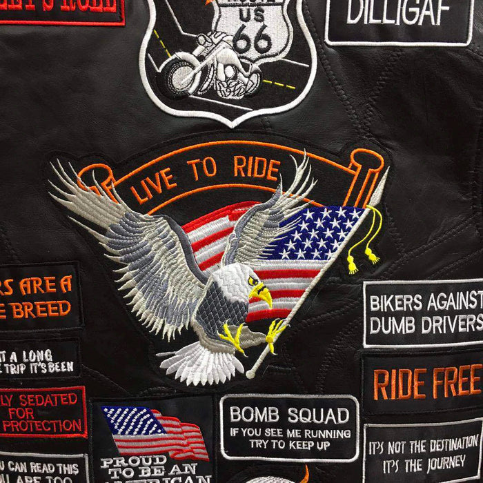 Biker Leather Vest